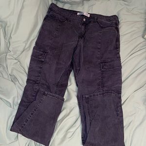 Old Navy High Rise Cargo Skinny Jeans in Black